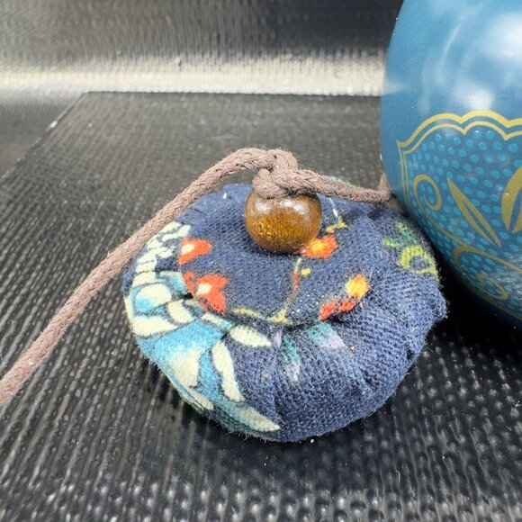 Vintage Asian Ceramic Trinket Box Container With Hand Made Lid Stopper Decor VTG - Picture 8 of 10